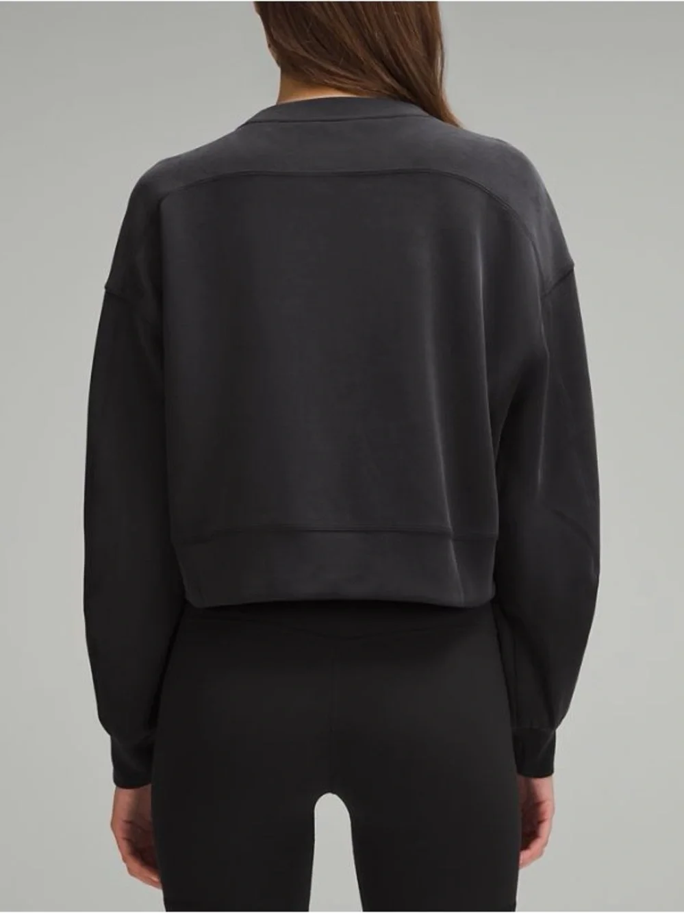 LULULEMON SOFTSTREME PERFECTLY OVERSIZED CROPPED CREWNECK SWEATSHIRT